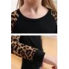 imageGORLYA Girls Long Sleeve Tops Raglan Patchwork Tunic Casual Loose TShirt for 414TLeopard