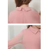 imageGORLYA Girls Mesh Long Sleeve Peter Pan Collar Casual Vintage Aline Party Belted Dress with Pockets for 414TPink