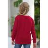 imageGORLYA Girls Pullover Tops Cute Cartoon Graphic Print Sweatshirt Clothes for 414 Years KidsWine Red