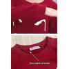 imageGORLYA Girls Pullover Tops Cute Cartoon Graphic Print Sweatshirt Clothes for 414 Years KidsWine Red