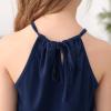 imageGORLYA Girls Jumpsuit Sleeveless Halter Neck Casual Short Rompers Outfits for 414TNavy