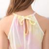 imageGORLYA Girls Jumpsuit Sleeveless Halter Neck Casual Short Rompers Outfits for 414TYellow Tiedye