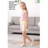 imageGORLYA Girls Jumpsuit Sleeveless Halter Neck Casual Short Rompers Outfits for 414TYellow Tiedye