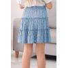 imageGORLYA Girls Ruffle Floral Boho Flowy Cute Tiered Short Mini Skater Skirts 414TBlue Print