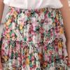 imageGORLYA Girls Ruffle Floral Boho Flowy Cute Tiered Short Mini Skater Skirts 414TColorful Print