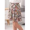 imageGORLYA Girls Ruffle Floral Boho Flowy Cute Tiered Short Mini Skater Skirts 414TColorful Print