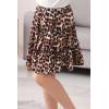 imageGORLYA Girls Ruffle Floral Boho Flowy Cute Tiered Short Mini Skater Skirts 414TLeopard