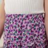 imageGORLYA Girls Ruffle Floral Boho Flowy Cute Tiered Short Mini Skater Skirts 414TPurple Print