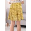 imageGORLYA Girls Ruffle Floral Boho Flowy Cute Tiered Short Mini Skater Skirts 414TYellow Print