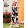 imageGORLYA Girls Sleeveless Casual Jumpsuit Rompers Straight Wide Leg Pants Outfits for 414TBlack Print