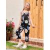 imageGORLYA Girls Sleeveless Casual Jumpsuit Rompers Straight Wide Leg Pants Outfits for 414TBlack Print