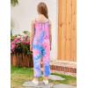 imageGORLYA Girls Sleeveless Casual Jumpsuit Rompers Straight Wide Leg Pants Outfits for 414TBlue Zr