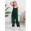 imageGORLYA Girls Sleeveless Casual Jumpsuit Rompers Straight Wide Leg Pants Outfits for 414TGreen