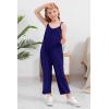 imageGORLYA Girls Sleeveless Casual Jumpsuit Rompers Straight Wide Leg Pants Outfits for 414TNavy