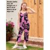 imageGORLYA Girls Sleeveless Casual Jumpsuit Rompers Straight Wide Leg Pants Outfits for 414TPurple Print