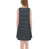 imageGORLYA Girls Summer Casual Loose Tank Swing Midi Cute Shift Dress with Pockets for 414T KidsBlack Stripe
