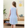 imageGORLYA Girls Summer Casual Loose Tank Swing Midi Cute Shift Dress with Pockets for 414T KidsLight Blue