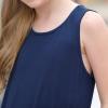 imageGORLYA Girls Summer Casual Loose Tank Swing Midi Cute Shift Dress with Pockets for 414T KidsNavy