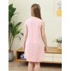 imageGORLYA Girls Summer Casual Loose Tank Swing Midi Cute Shift Dress with Pockets for 414T KidsPink Stripe