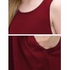 imageGORLYA Girls Summer Casual Loose Tank Swing Midi Cute Shift Dress with Pockets for 414T KidsWine Red