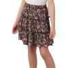 imageGORLYA Girls Ruffle Floral Boho Flowy Cute Tiered Short Mini Skater Skirts 414TRedyellow Floral