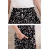imageGORLYA Girls ALine Elastic High Waist Pleated Swing Maxi Skirt with Pockets for 414TBlack Print