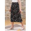 imageGORLYA Girls ALine Elastic High Waist Pleated Swing Maxi Skirt with Pockets for 414TBlack Print