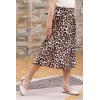 imageGORLYA Girls ALine Elastic High Waist Pleated Swing Maxi Skirt with Pockets for 414TLeopard