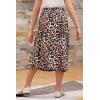 imageGORLYA Girls ALine Elastic High Waist Pleated Swing Maxi Skirt with Pockets for 414TLeopard