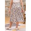 imageGORLYA Girls ALine Elastic High Waist Pleated Swing Maxi Skirt with Pockets for 414TPink Print