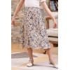 imageGORLYA Girls ALine Elastic High Waist Pleated Swing Maxi Skirt with Pockets for 414TPink Print