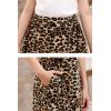 imageGORLYA Girls Boho Casual Elastic High Waist Tiered Ruffle Hem Long Swing Maxi Skirt 414TLeopard