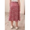 imageGORLYA Girls Boho Casual Elastic High Waist Tiered Ruffle Hem Long Swing Maxi Skirt 414TRed Print