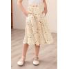 imageGORLYA Girls Boho Casual Elastic High Waist Tiered Ruffle Hem Long Swing Maxi Skirt 414TYellow Print