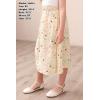 imageGORLYA Girls Boho Casual Elastic High Waist Tiered Ruffle Hem Long Swing Maxi Skirt 414TYellow Print