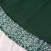 imageGORLYA Girls Chiffon Pleated Elastic High Waist ALine Boho Swing Maxi Long Skirt 414TGreen Print