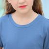 imageGORLYA Girls Cut Slit Sleeve Tie Knot Cuff Stripe Tunic TShirt Casual Pullover Top for 414T KidsBlue