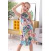 imageGORLYA Girls Halter Neck Cold Shoulder Sleeveless Summer Casual Sundress Aline Dress with Pockets for 412 YearsBeige Print