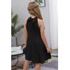 imageGORLYA Girls Halter Neck Cold Shoulder Sleeveless Summer Casual Sundress Aline Dress with Pockets for 412 YearsBlack