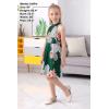 imageGORLYA Girls Halter Neck Cold Shoulder Sleeveless Summer Casual Sundress Aline Dress with Pockets for 412 YearsGreen Print