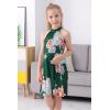 imageGORLYA Girls Halter Neck Cold Shoulder Sleeveless Summer Casual Sundress Aline Dress with Pockets for 412 YearsGreen Print