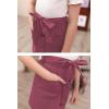 imageGORLYA Girls Paper Bag Elastic Waist Button Trim Front Belted Skirts with Pockets 414TFuchsia