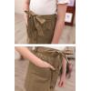 imageGORLYA Girls Paper Bag Elastic Waist Button Trim Front Belted Skirts with Pockets 414TKhaki