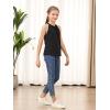 imageGORLYA 2 Pack Girls Halter Neck Summer Sleeveless Shirt Multipacks Casual Curvy Tank Tops for 614YBlackgray