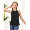 imageGORLYA 2 Pack Girls Halter Neck Summer Sleeveless Shirt Multipacks Casual Curvy Tank Tops for 614YBlackgray