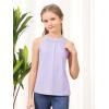 imageGORLYA 2 Pack Girls Halter Neck Summer Sleeveless Shirt Multipacks Casual Curvy Tank Tops for 614YGreenlilac