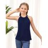 imageGORLYA 2 Pack Girls Halter Neck Summer Sleeveless Shirt Multipacks Casual Curvy Tank Tops for 614YNavypink
