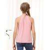 imageGORLYA 2 Pack Girls Halter Neck Summer Sleeveless Shirt Multipacks Casual Curvy Tank Tops for 614YNavypink