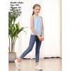 imageGORLYA 2 Pack Girls Halter Neck Summer Sleeveless Shirt Multipacks Casual Curvy Tank Tops for 614YRedblue