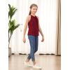 imageGORLYA 2 Pack Girls Halter Neck Summer Sleeveless Shirt Multipacks Casual Curvy Tank Tops for 614YRedblue